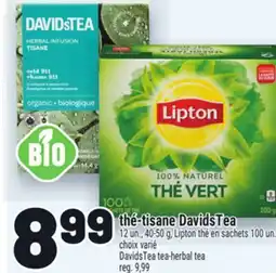 Metro THÉ-TISANE DAVIDSTEA | DAVIDSTEA TEA-HERBAL TEA offer