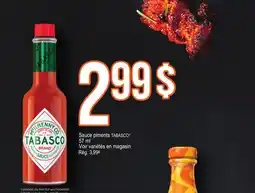 Metro SAUCE PIMENTS TABASCO offer