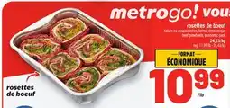 Metro ROSETTES DE BOEUF | BEEF PINWHEELS offer