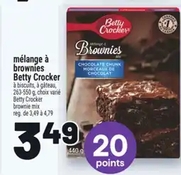 Metro MÉLANGE À BROWNIES BETTY CROCKER | BETTY CROCKER BROWNIE MIX offer