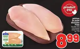 Metro POITRINES DE POULET DÉSOSSÉES PRIME MAPLE LEAF | MAPLE LEAF PRIME BONELESS CHICKEN BREASTS offer