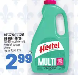 Metro NETTOYANT TOUT USAGE HERTEL | HERTEL ALL PURPOSE CLEANER offer