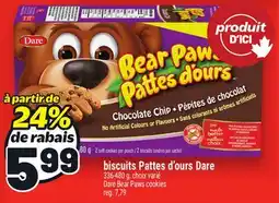 Metro BISCUITS PATTES D'OURS DARE | DARE BEAR PAWS COOKIES offer