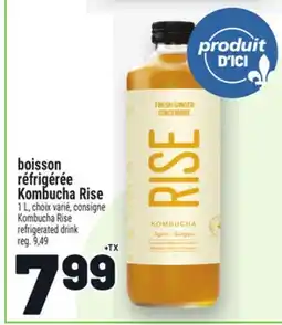 Metro BOISSON RÉFRIGÉRÉE KOMBUCHA RISE | KOMBUCHA RISE REFRIGERATED DRINK offer