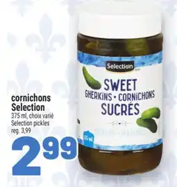 Metro CORNICHONS SELECTION | SELECTION PICKLES offer