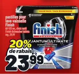 Metro PASTILLES POUR LAVE‑VAISSELLE FINISH | FINISH DISHWASHER TABLETS offer