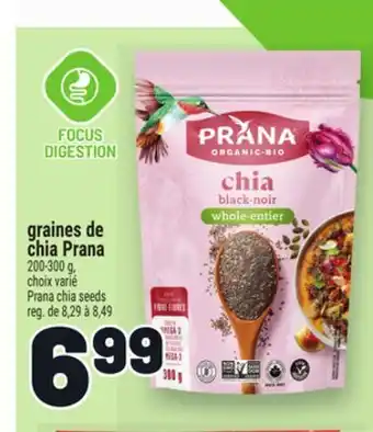 Metro GRAINES DE CHIA PRANA | PRANA CHIA SEEDS offer