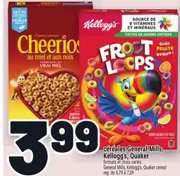 Metro CÉRÉALES GENERAL MILLS, KELLOGG'S, QUAKER | GENERAL MILLS, KELLOGG'S, QUAKER CEREAL offer