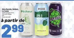 Metro BIÈRE BORÉALE, BOLDWIN, LE CASTOR CANETTE CONSIGNÉE CONSIGNE BEER offer