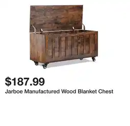 Wayfair Jarboe Manufactured Wood Blanket Chest offer