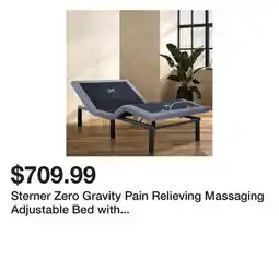 Wayfair Sterner Zero Gravity Pain Relieving Massaging Adjustable Bed with Wireless Remote, Bluetooth and App offer