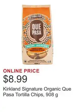 Costco Kirkland Signature Organic Que Pasa Tortilla Chips offer