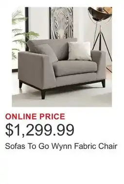 Costco Sofas To Go Wynn Fabric Chair offer