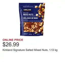 Costco Kirkland Signature Salted Mixed Nuts offer