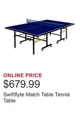 Costco Swiftflyte Match Table Tennis Table offer