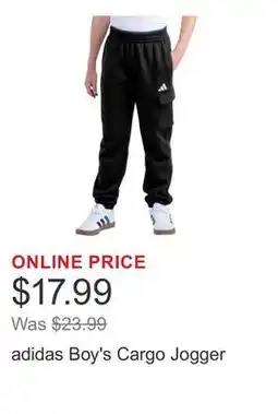 Costco adidas Boy's Cargo Jogger offer