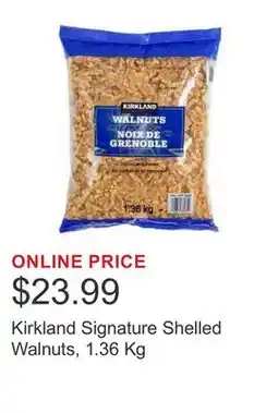 Costco Kirkland Signature Shelled Walnuts offer