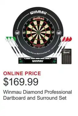 Costco Winmau Diamond Professional Dartboard and Surround Set offer