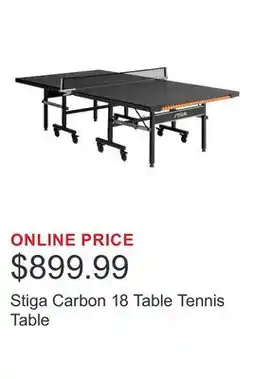 Costco Stiga Carbon 18 Table Tennis Table offer