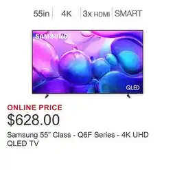 Costco Samsung 55 Class - Q6F Series - 4K UHD QLED TV offer
