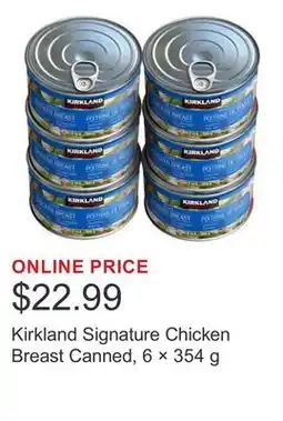 Costco Kirkland Signature Chicken Breast Canned, 6 × offer