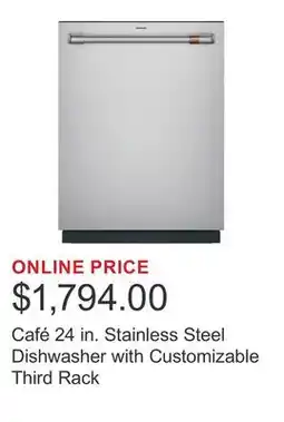 Costco Café 24 in. Stainless Steel Dishwasher with Customizable Third Rack offer