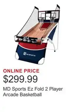 Costco MD Sports Ez Fold 2 Player Arcade Basketball offer