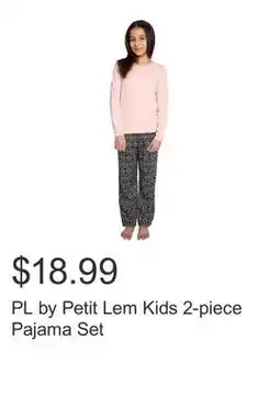 Costco PL by Petit Lem Kids 2-piece Pajama Set offer
