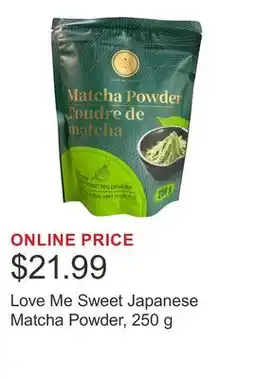 Costco Love Me Sweet Japanese Matcha Powder offer