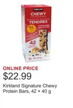 Costco Kirkland Signature Chewy Protein Bars, 42 × offer