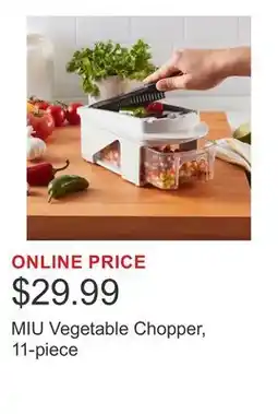 Costco MIU Vegetable Chopper, 11-piece offer