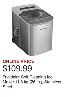 Costco Frigidaire Self Cleaning Ice Maker 11.8 kg (26 lb.), Stainless Steel offer