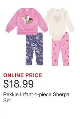 Costco Pekkle Infant 4-piece Sherpa Set offer