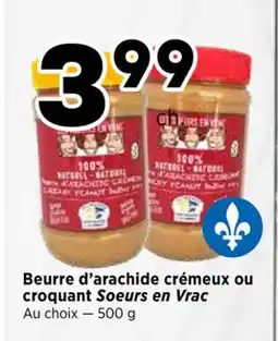 Val-Mont Beurre d'arachide crémeux ou croquant Soeurs en Vrac offer