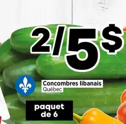 Val-Mont Concombres libanais Quebéc offer