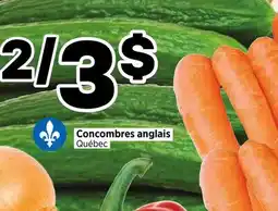 Val-Mont Concombres anglais Québec offer