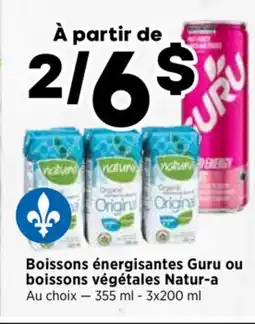 Val-Mont Boissons énergisantes Guru ou boissons végétales Nature-a offer