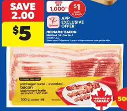 Real Canadian Superstore NO NAME BACON offer