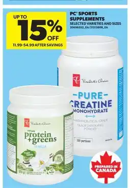 Real Canadian Superstore PC SPORTS SUPPLEMENTS offer