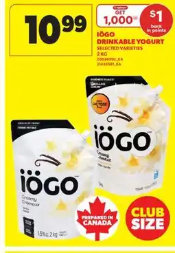 Real Canadian Superstore IÖGO DRINKABLE YOGURT offer