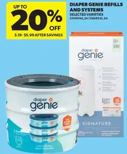 Real Canadian Superstore DIAPER GENIE REFILLS AND SYSTEMS offer