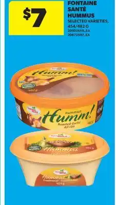 Real Canadian Superstore FONTAINE SANTÉ HUMMUS, 454/482 G offer