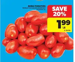 Real Canadian Superstore ROMA TOMATOES offer