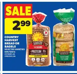 Real Canadian Superstore COUNTRY HARVEST BREAD OR BAGELS offer