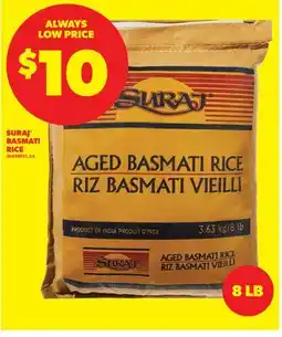 Real Canadian Superstore SURAJ BASMATI RICE, 8 LB offer