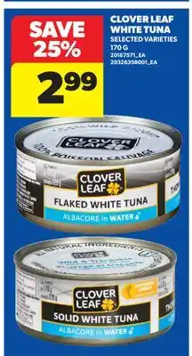 Real Canadian Superstore CLOVER LEAF WHITE TUNA offer