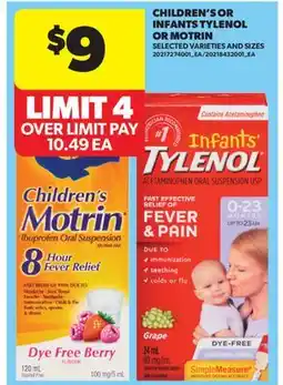 Real Canadian Superstore TYLENOL OR MOTRIN offer