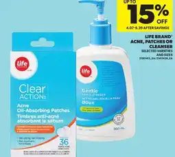 Real Canadian Superstore LIFE BRAND ACNE, PATCHES OR CLEANSER offer