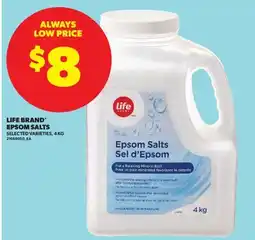 Real Canadian Superstore LIFE BRAND EPSOM SALTS offer