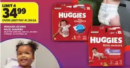Real Canadian Superstore HUGGIES ECONO PACK DIAPERS, 60-200'S offer